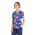 thumbnail image 7 of Disney Eeyore Rain Women’s V-Neck Scrub Top, 7 of 7