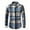 Sky Blue a6, variant on LWITHSZG Plaid Jackets for Men Dressy Casual Long Sleeve Button Down Shirts Trendy Going Out Tops Spring Fall Lightweight Shacket Size S