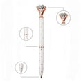 thumbnail image 3 of Set of 12 Diamond Pens – Elegant Crystal Topped Writing Instruments for Gifting, Office, and Special Occasions 1.0 mm, 3 of 5