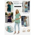 thumbnail image 5 of Women's Maternity Tops Shirts Short Sleeve Pregnancy Clothes 3-Pack, 5 of 7