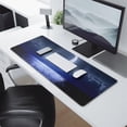 thumbnail image 2 of Level Up with Large SciFi Space Moon Gaming Mouse Pad: Extended, Stitched Edges, Anti-Slip Rubber Base, Premium Desk Pad for Keyboards, Perfect for Gaming, Home Office, 31.5x11.8 Inch, 2 of 7