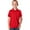 Red, variant on UltraClub Uc Youth Mesh Pique Polo