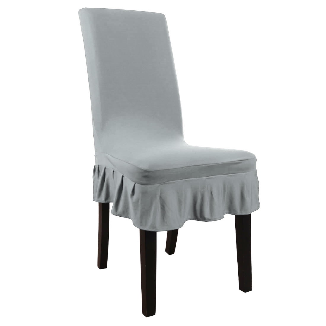 Dining Chair Cover Ruffled Skirt Stool Slipcover Chair Seat Protector