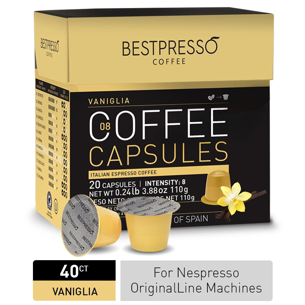 Bestpresso Coffee For Nespresso OriginalLine Machines, Vanilla Blend