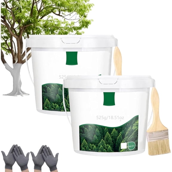 Long-Lasting Tree Whitewash Agent, Tree Whitewash Agent, 525ml Trees Trunk Paints, No Dilution Required
