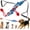 2PCS, variant on Shark Tug of War Dog Toy, Durable Interactive Tug-of-War Toys, Unbreakable Shark-Style Ultimate Tug Dog Toys with Tough Knotted Rope Bungee for High Energetic Pups, Aggressive Chewers Dogs (1PC)