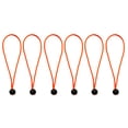 thumbnail image 2 of 6 Piezas 15cm Heavy Duty Ball Bungee Cord Amarre cordones Canopy Orange Sunnimix Pelota Bungee Rope 6 ", 2 of 6