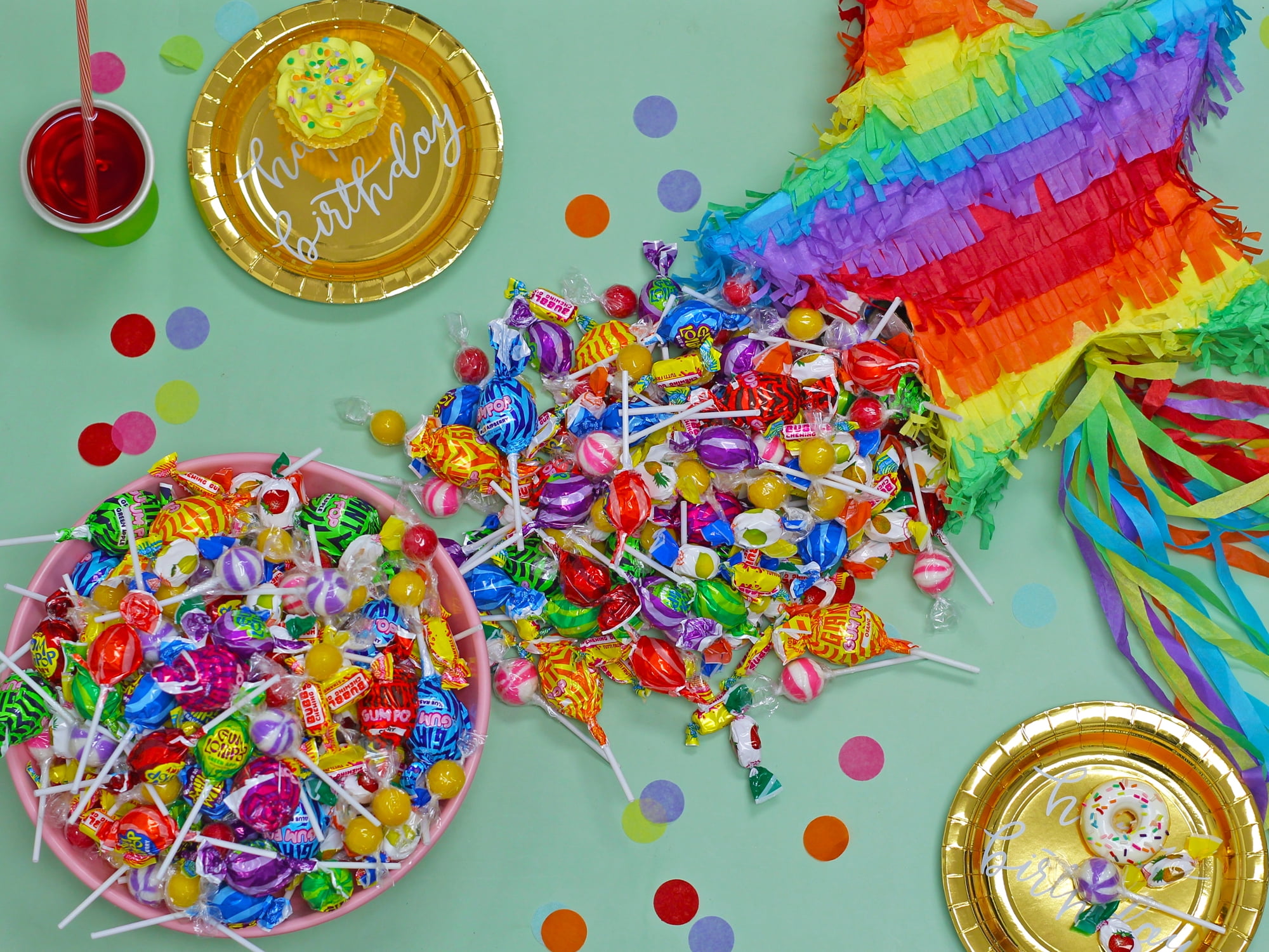 Dooboe Assorted Piñata Candy Mix - 7 lb , Approx. 385 Pieces - Parade Throws -Bulk Individually Wrapped Candy Variety Pack for Camps,  Piñatas, Goodie Bags, Candy Bowls, Party Favors & Events