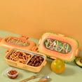 thumbnail image 6 of Mauxuk 430ml Bento Lunch Box with Stainless Steel Liner & Cutlery - Leakproof, Multi-Compartment, Food Grade Plastic, Lightweight (8.46x5.51x3.15in), 6 of 6
