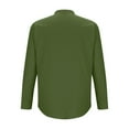 thumbnail image 5 of Stamzod Mens Linen Shirt Long Sleeve Button Down Cuban Guayabera Shirts for Men Lightweight Loose Fit Comfy Beach Hippie Shirts, 5 of 6