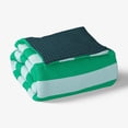 thumbnail image 6 of Mainstays Kids Green and Blue Stripe Reversible Comforter Set with Sheets, Twin, 5 Pieces, 6 of 8