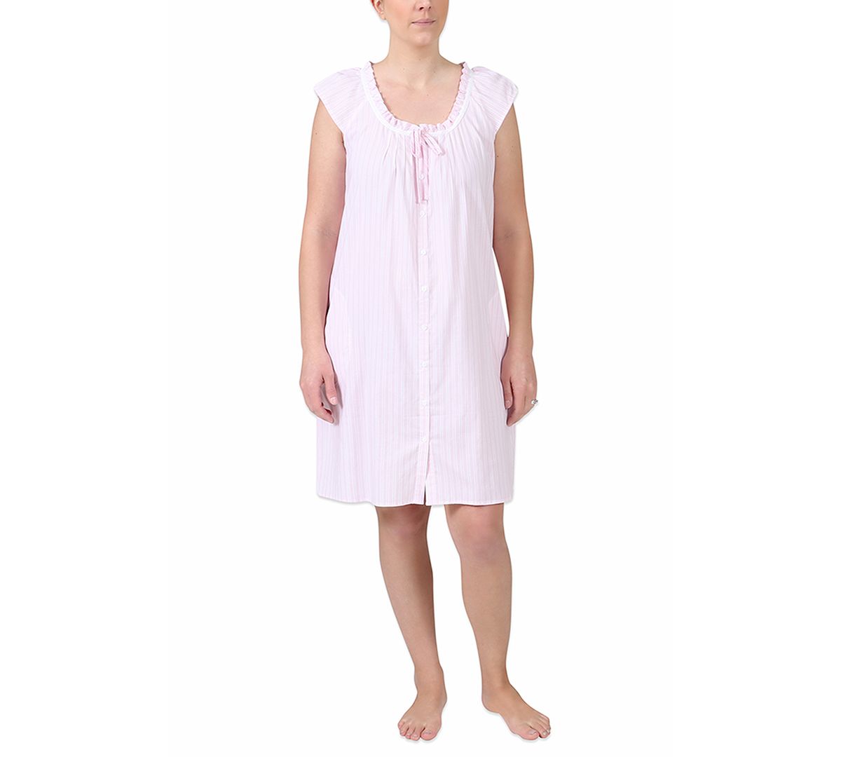 7904円 ☆最安値に挑戦 Miss Elaine ファッション ラウンジウェア Womens Pink Nightwear Comfy Cozy Nightgown Loungewear M