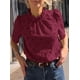 thumbnail image 4 of Blusa de verano PRETTYGARDEN bordada con ojales para mujer, 4 of 7