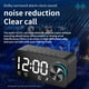 thumbnail image 4 of Reloj Despertador Digital Con Altavoz , Pantalla De Reloj Espejo Radio Temperatura En Tiempo Real Anuncio De Voz Modo AUX, Micrófono Con Cancelación De Ruido HD, 4 of 8