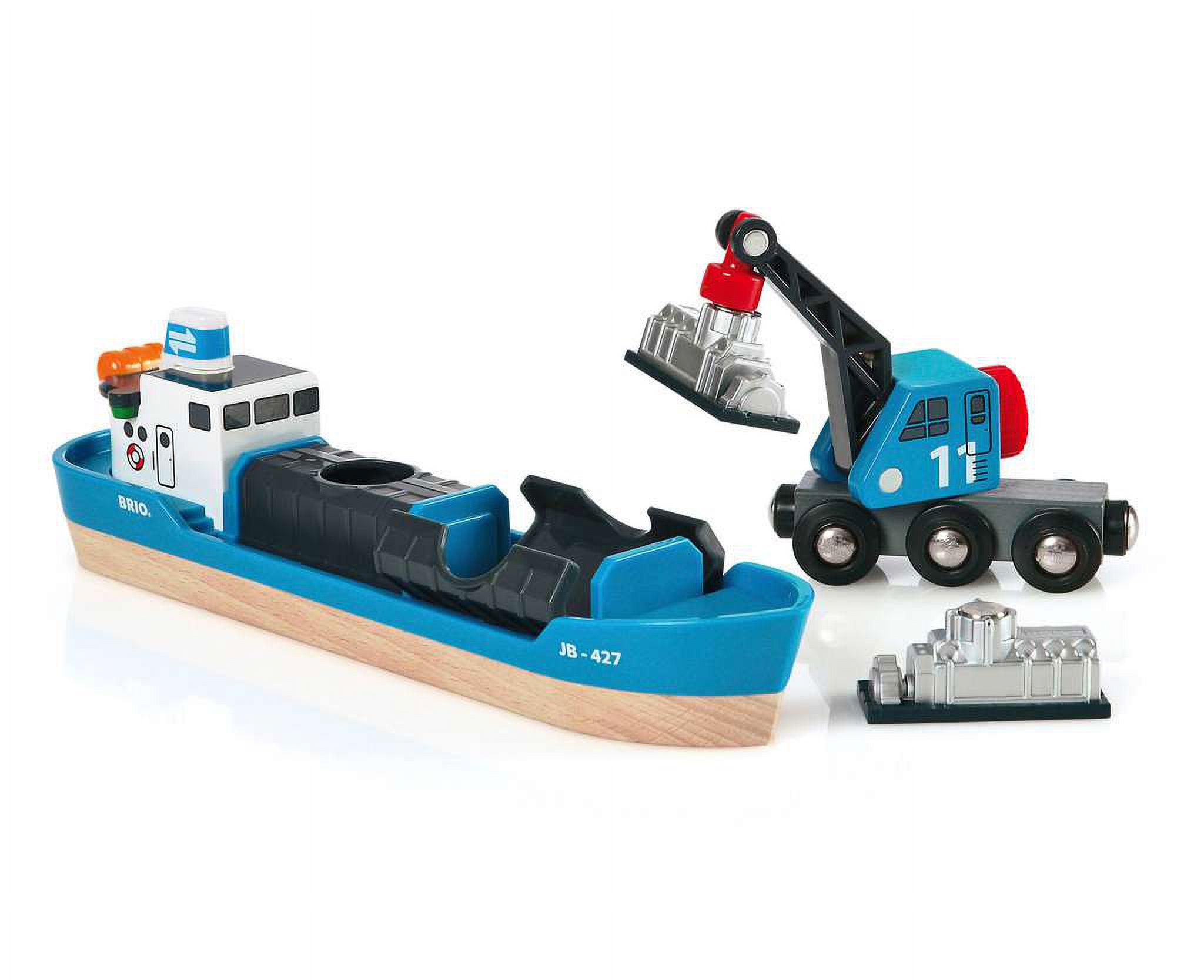 BRIO Freight Ship & Crane Railway Accessory