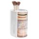 thumbnail image 1 of Makeup Brush Holder Organizer with 2 Slot, 3-Layer, Makeup Box, White, 1 of 5