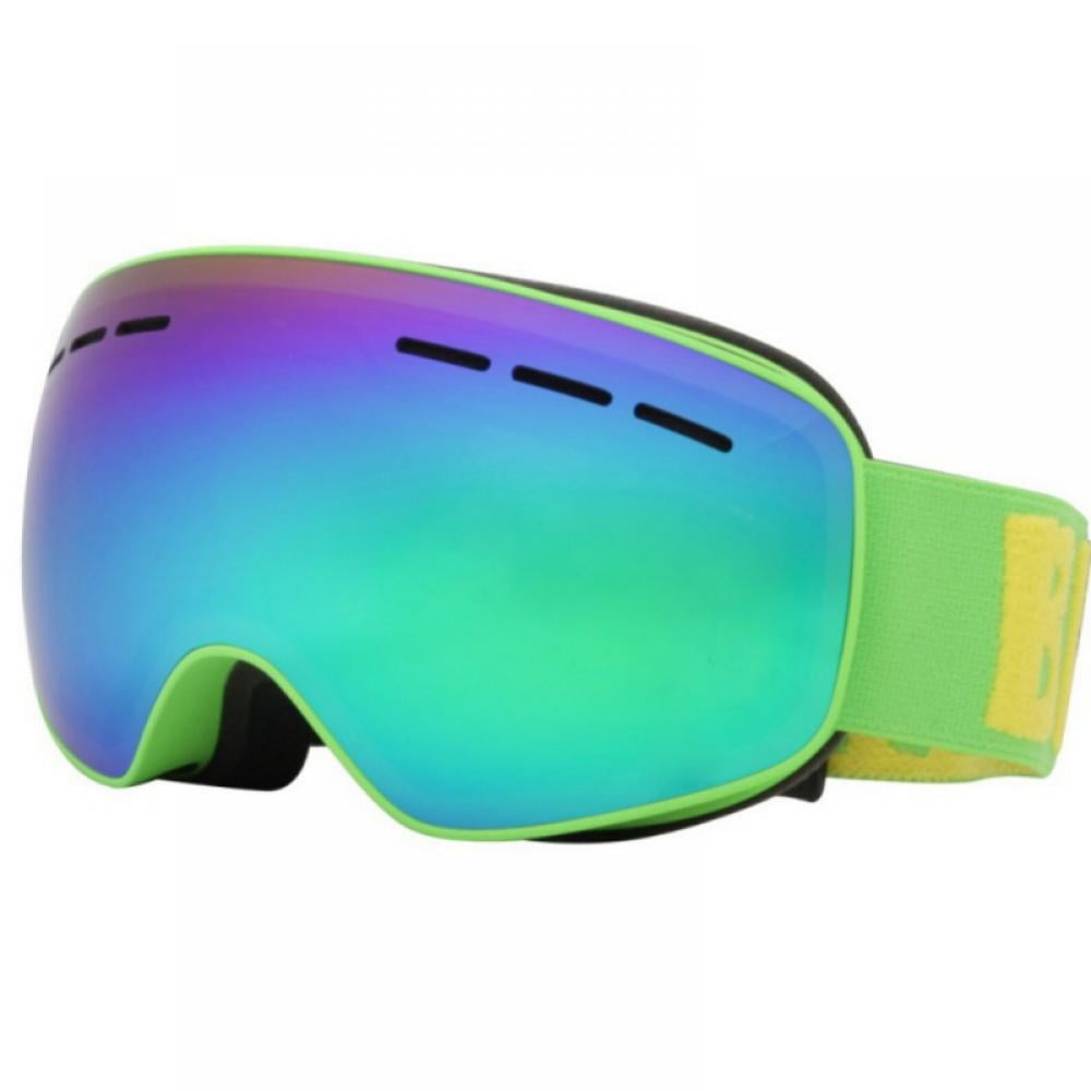 Kid Boy Child UV Protection Anti-fog Lens Spherical Skiing Glasses Snow Goggles 