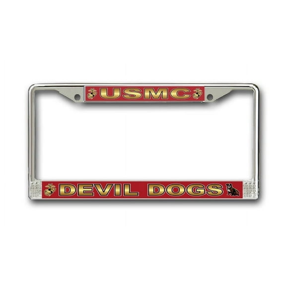 USMC 'Devil Dogs' License Plate Frame