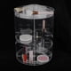 thumbnail image 3 of Organizador de maquillaje acrílico transparente estante de exhibición multifunción giratorio de 360 grados, 3 of 8