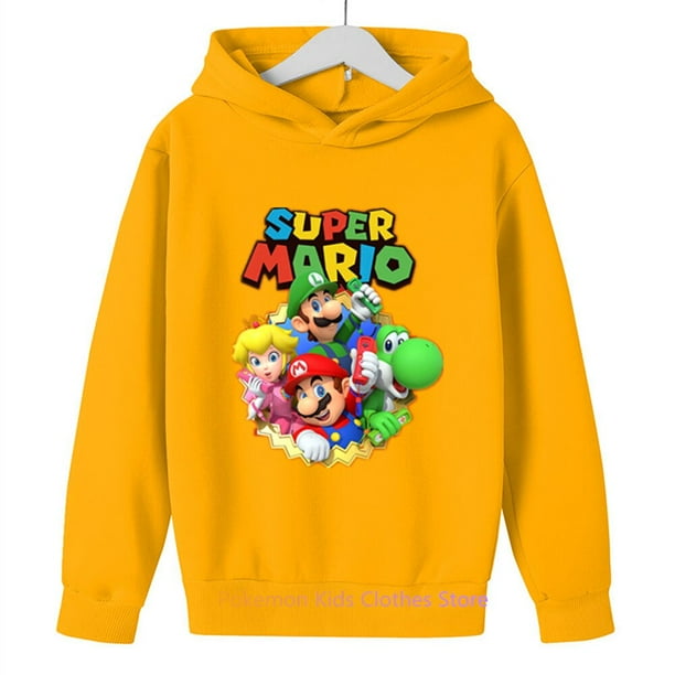 Suéter con estampado de Super Mario Bros para niños, ropa de otoño para bebés, jersey para niños y niñas de 3 a 12 años qym unisex