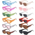 thumbnail image 1 of Paquete de 12 Gafas de Sol Rectangulares YQVIE para Mujer y Hombre con Protección UV400, 1 of 5