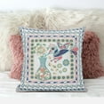 thumbnail image 4 of Love Your Vase Peacock Indoor/Outdoor Fabric Pillow with Zip-White Pink Gray 26", 4 of 5