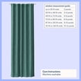 thumbnail image 3 of Mainstays Kids Dark Green Solid Ribbed Corduroy Blackout Rod Pocket with Back Tabs Single Curtain Panel, Set of 1, 38" W x 84" L, 3 of 7