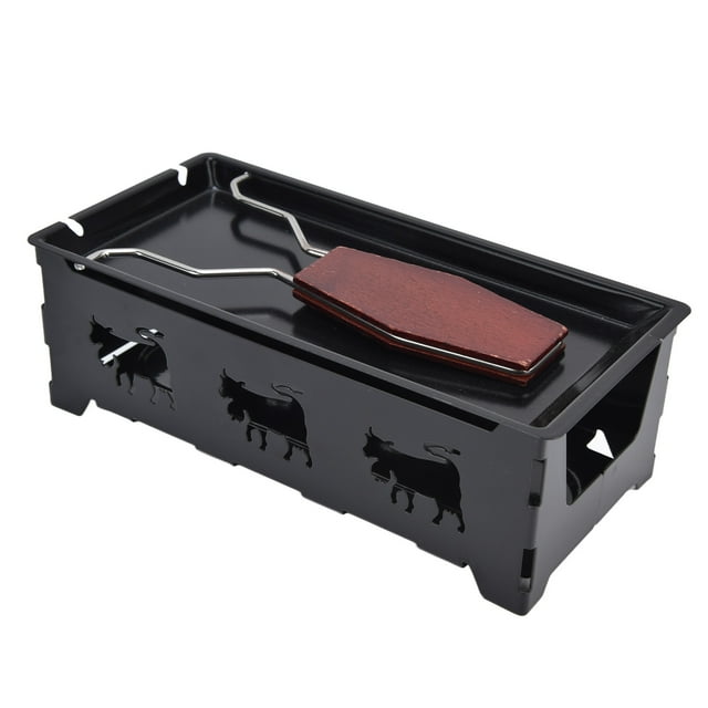 Poêle-gril à Fromage, Transferts Portatifs Chauffent Uniformément Mini Raclette à Fromage Facile à Nettoyer Outil de Cuisson pour la Cuisine