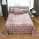 thumbnail image 1 of Juego de cama de tres piezas, sábana + funda de almohada, sábana de tres piezas, sarga, lijado, multiespecificación., 1 of 6