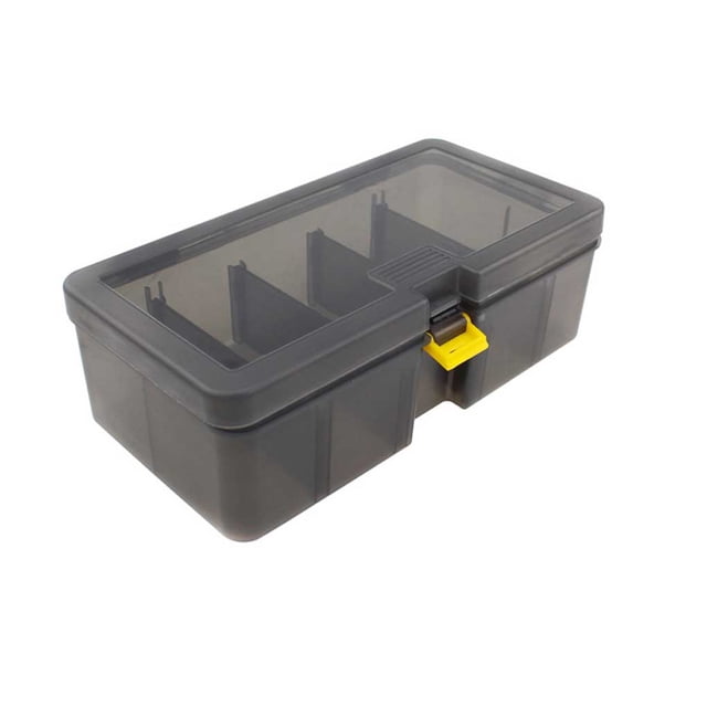 Toystoory Caja de aparejos de pesca, cajas de almacenamiento con tapa de una sola hebilla, engrosada, multiusos, pieza extraíble, accesorio de Pescar