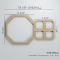 thumbnail image 3 of Ekena Millwork 19 1/8"W x 11 3/8"H x 1/4"T Small Johnston Decorative Fretwork Wood Wall Panels, Alder, 3 of 18