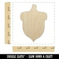 thumbnail image 2 of Acorn Solid Wood Shape Unfinished Piece Cutout Craft DIY Projects - 4.70 Inch Size - 1/4 Inch Thick, 2 of 7