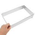 thumbnail image 7 of Extendable Rectangular Cake Ring 1 Set Stainless Steel Mousse Cake Mold Perfect for Baking and Decorating, 7 of 7