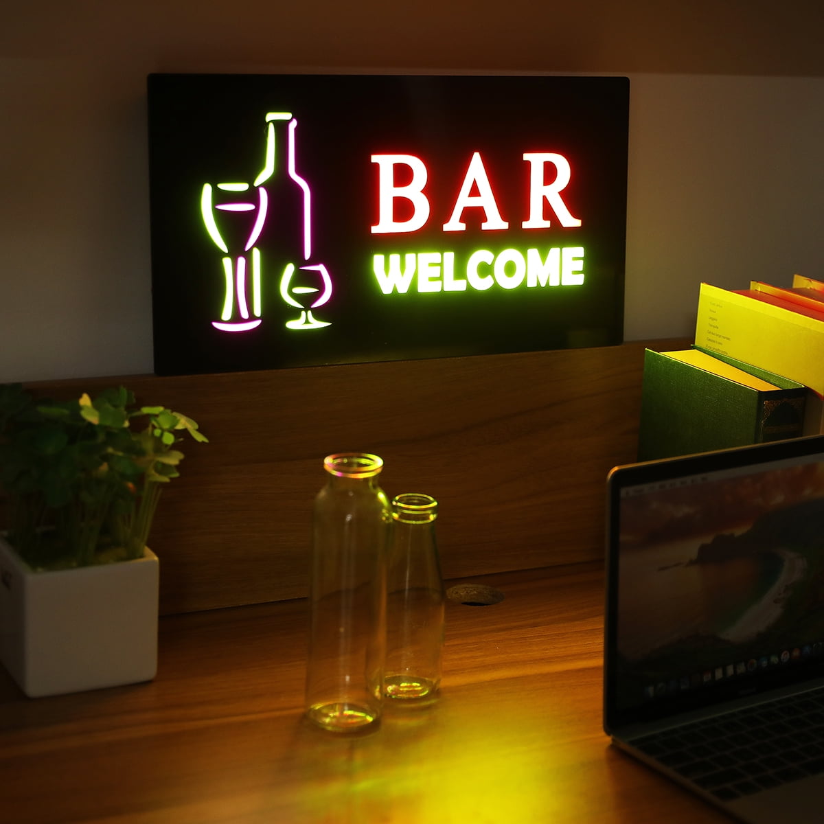 17''x9'' Bar Welcome Led Sign,Bar Open Sign Led Light Board Electric