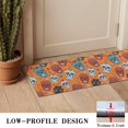 thumbnail image 3 of Orange Flower Skull Pattern Door Rugs,Washable Non Slip Door Mats Indoor,Decorative Door Mats,Entry Mat Indoor for Entrance,Bedroom,Kitchen,Bathroom,16"x47", 3 of 6