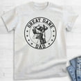 thumbnail image 2 of Great Dane Dad T-shirt, Unisex Men's Shirt, Great Dane Owner, Best Dog Dad Gift, Heather Ash, Medium, 2 of 6