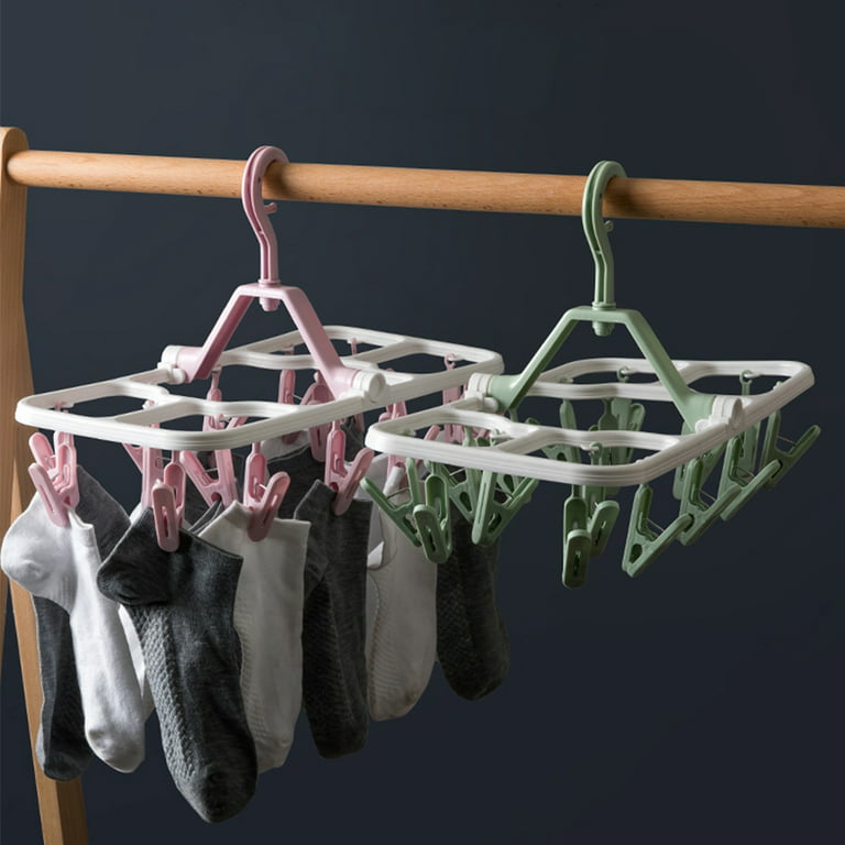 Drashome 5Pcs/Set Baby Clothes Plastic Hangers Long Lasting Clothes Hangers Set Infant Toddler Shirt Drying Rack, Size: 27*15cm, Pink