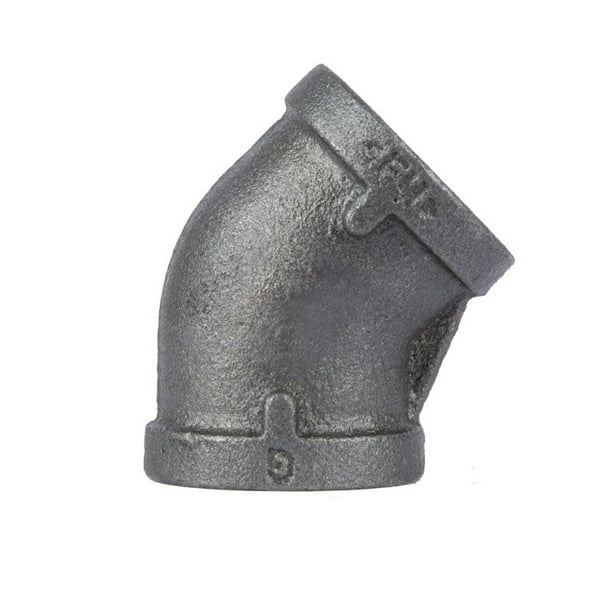 Hierro negro maleable de 45 grados STZ Industries, 4 pulgadas