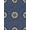 Navy Blue, Pattern 3, variant on Design&I 4'x6' Washable Area Rug Flatweave Daily Traffic Ready Fish Navigation Beachy Theme Symmetrical Wave Bathroom Themed for Dorm Room, Living Apartment