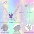 thumbnail image 2 of Fairy Wings For Adults,butterfly Wings For Girls Women,halloween Costume Sparkle Angel Wings Dress Up Party Favor, 2 of 5