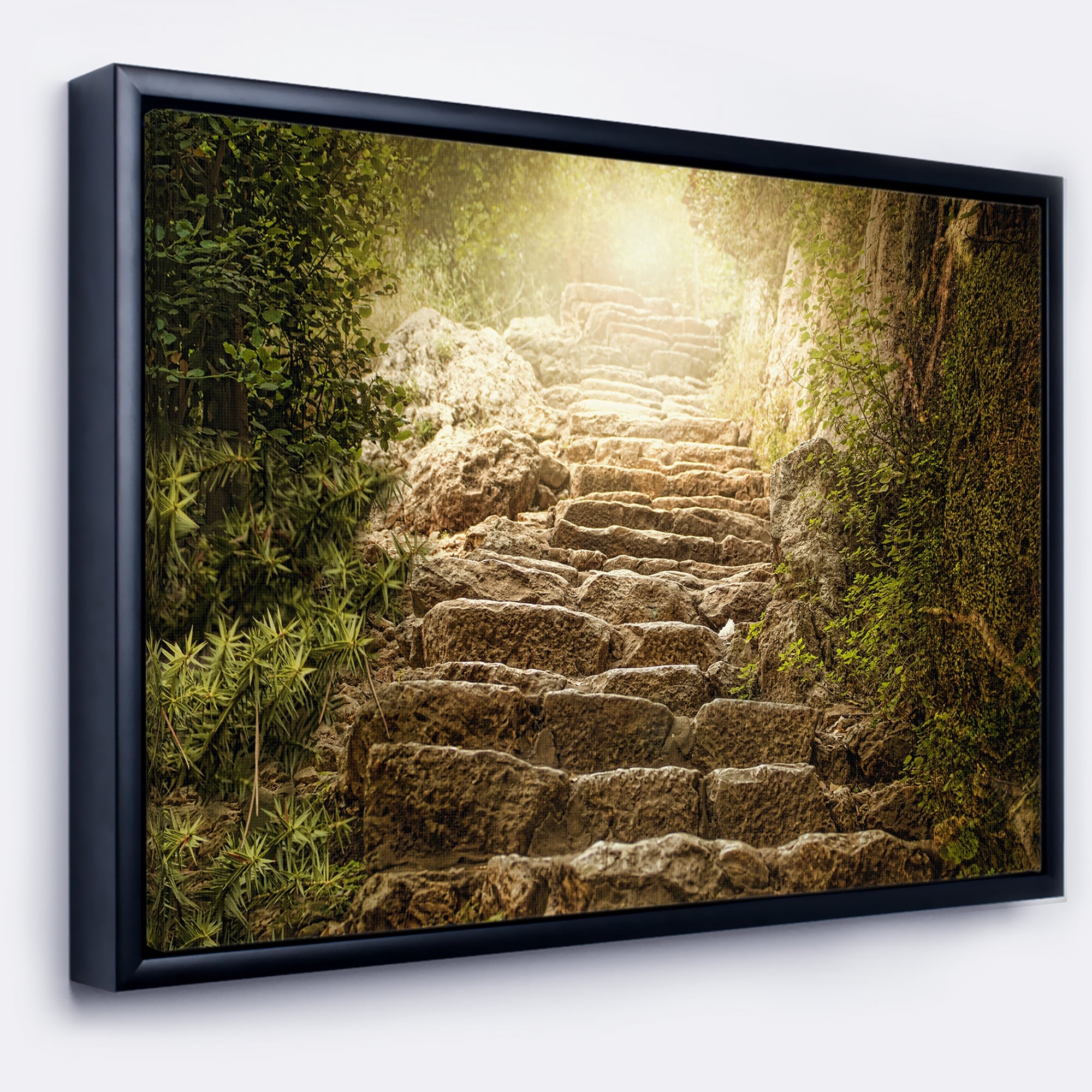 Design Art Designart Holy Light And Upstairs Landscape Framed Canvas Art Print Walmart Com Walmart Com