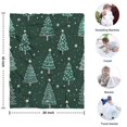 thumbnail image 4 of Dark Green Christmas Tree Pattern Blanket,Comfortable Soft Flannel Throw Blanket,All Season,Warm Lightweight Blankets for Sofa Bed Couch Living Room Chair,30"x40", 4 of 4