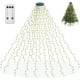 thumbnail image 2 of Cadena de luces LED con anillo para árbol de Navidad, decoración de techo, jardín, patio, pared exterior, árbol, ropa, cascada, luces de colores, 2 of 2