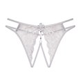 thumbnail image 1 of Tangas sexys de encaje floral con entrepierna abierta para mujer: bragas de cintura baja para un look de lencería seductor., 1 of 5