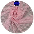 thumbnail image 2 of MDS Pack of 15 Yard Solid Lace Trim Fabric for Wedding Decoration by 55”- Pink, 2 of 6