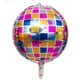 thumbnail image 1 of Globo de aluminio 4D de 22 pulgadas con láser plateado para discoteca, bar, fiesta, globo de papel de aluminio arcoíris, 1 of 5