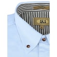 thumbnail image 3 of Mens 100% Cotton Button Down Collar Short Sleeve Casual Shirt, 3 of 3