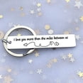 thumbnail image 2 of Gifts for Boyfriend from Girlfriend Long Distance Relationships Friendship Gifts Military Keychain I Love You More Than the Miles Between Us Keyring for Birthday Anniversary Christmas Gifts¡, 2 of 4