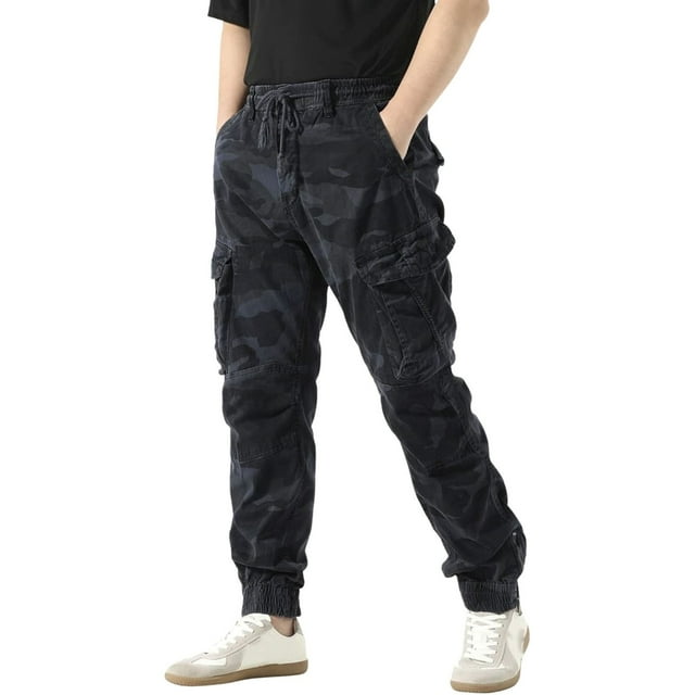 JAKANYQ Men's Outdoor Work Pants Versatile Work Pants Work Pocket Trousers Comfort Pants