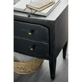 thumbnail image 4 of Home Square Set of 2 Two-Drawer Wood Nightstands in Distressed Black, 4 of 6